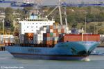ID 3871 NICOLAI MAERSK (2000/27300grt/IMO 9192454) berthing in Auckland, New Zealand arriving from Balboa, Panama.